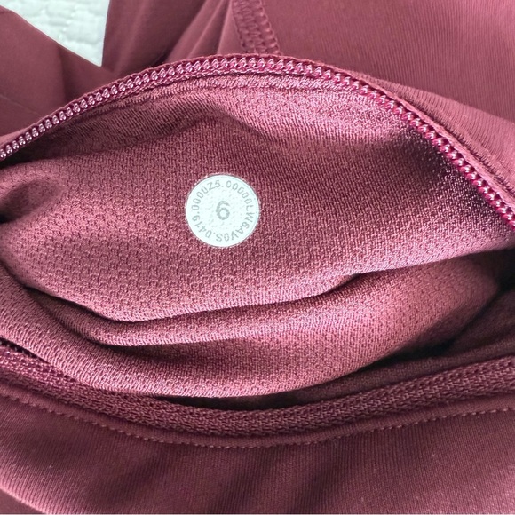 Lululemon Athletica Burgundy Leggings - Picture 8 of 10